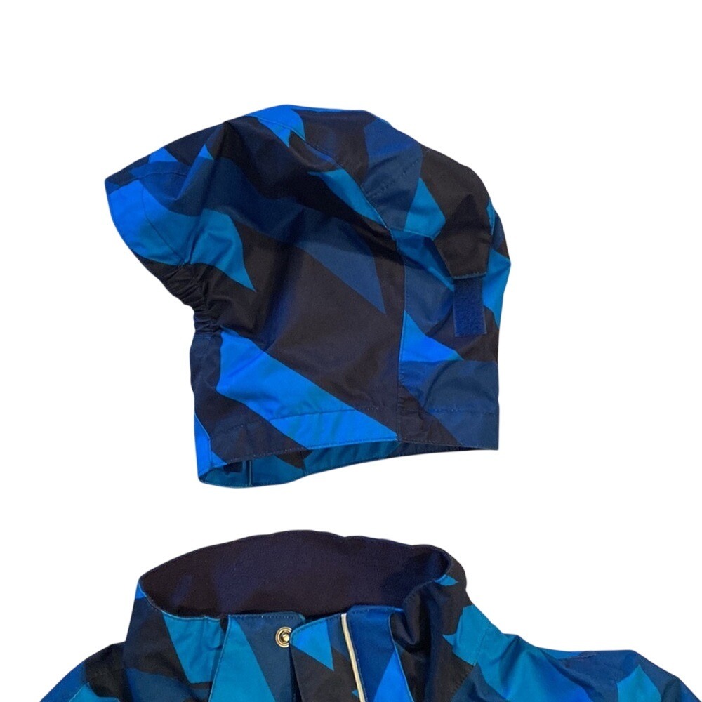 Columbia Kids Blue Geometric‎ Pattern Winter Jacket Hooded - Picture 3 of 15